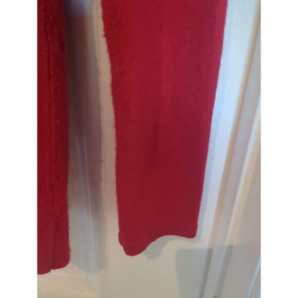 Jaclyn Smith Woman's SM V Neck Sweater Top Rouched Detail Long Sleeve Red - Picture 5 of 9